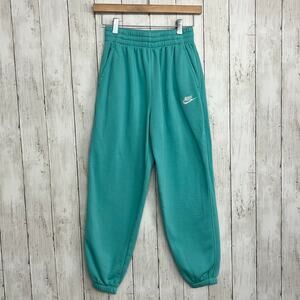 Nike Blue Youth Stretch Elastic Waist Drawstring Pull On Jogger Sweat Pants